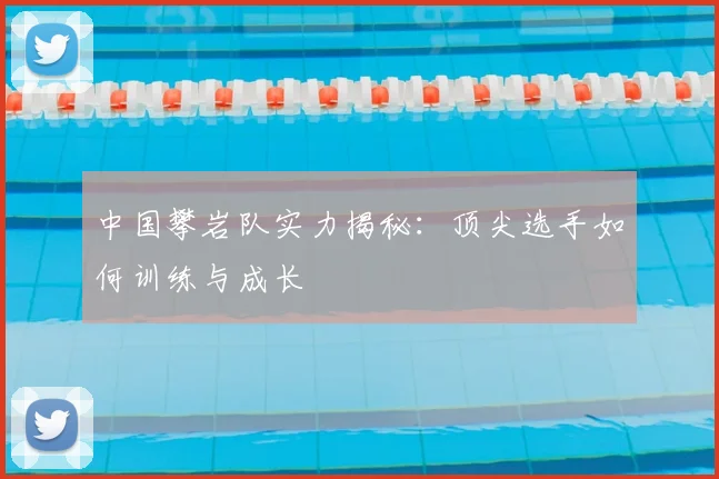 中国攀岩队实力揭秘:顶尖选手如何训练与成长